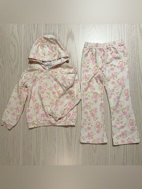 Nicole Miller‎ Girls Floral Hoodie Pants Set Size 5